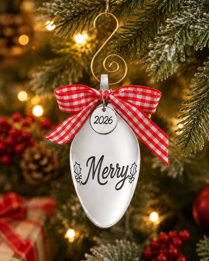 Engraved Spoon Bowl Christmas Ornament