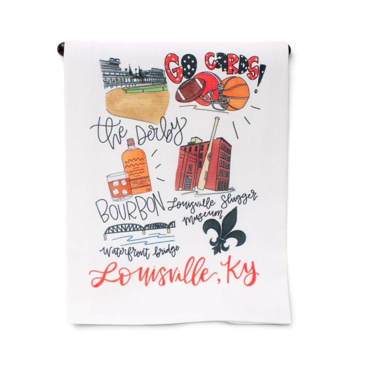 Louisville Tea Towels | Kentucky-Themed Kitchen Towels — CARDS & Louisville Icons - A Taste of Kentucky
