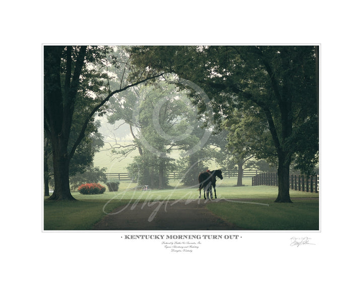 "Kentucky Morning Turnout" Art Print by Doug Prather - 20" x 25"