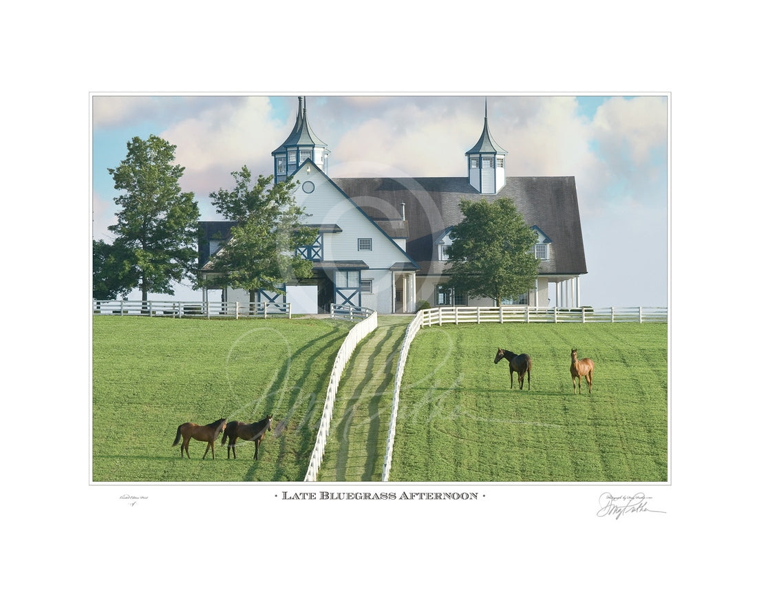 "Late Bluegrass Afternoon" Art Print by Doug Prather - 20" x 25"