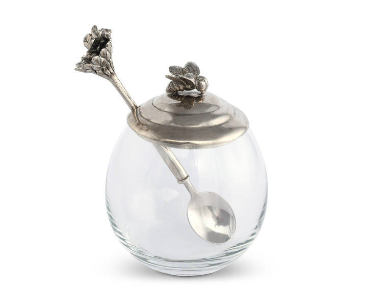 Bee Glass Honey Pot with Spoon - A Taste of Kentucky