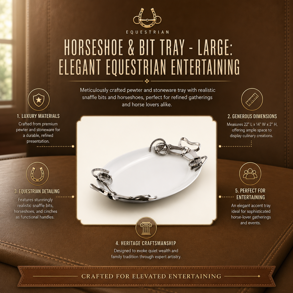 Horseshoe & Bit Tray - Large - A Taste of Kentucky