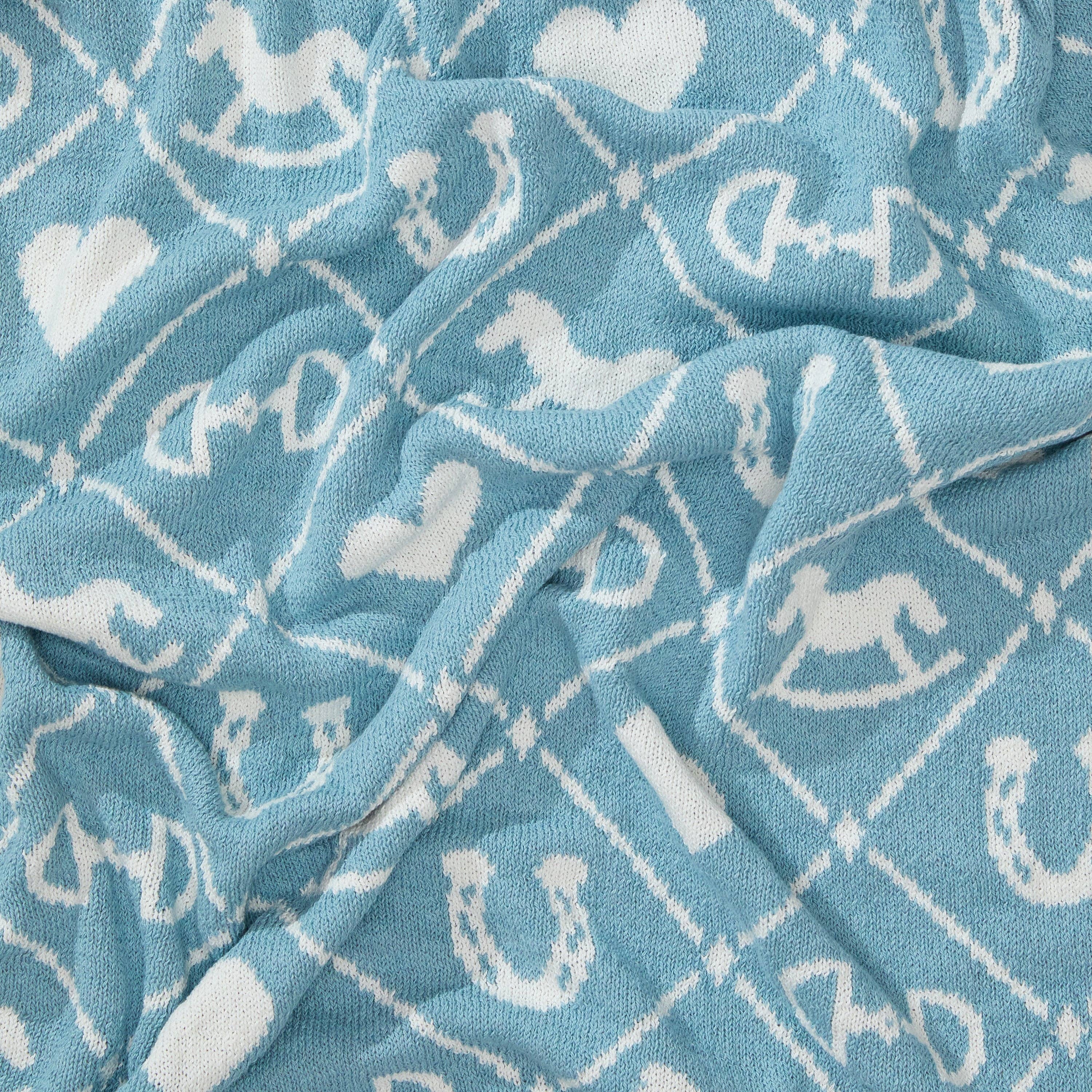 Baby Cotton Knit Blanket - Pony Quilt - A Taste of Kentucky