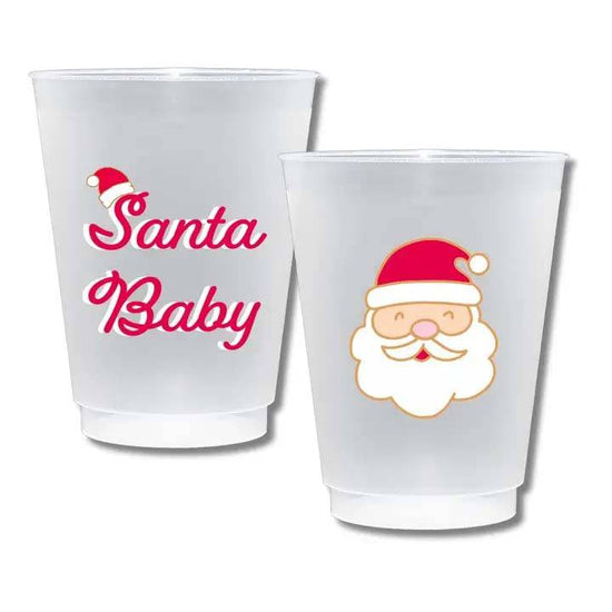 Santa Baby Shatterproof Frost Flex Plastic Cups (Set of 10) - A Taste of Kentucky
