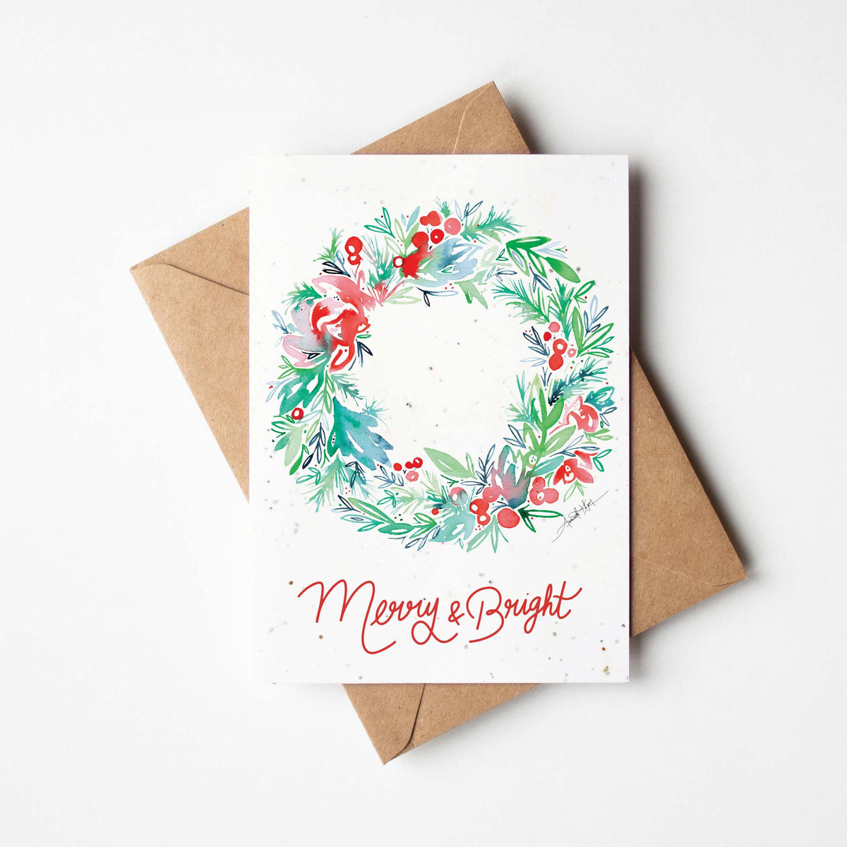Merry & Bright Plantable Greeting Card - A Taste of Kentucky