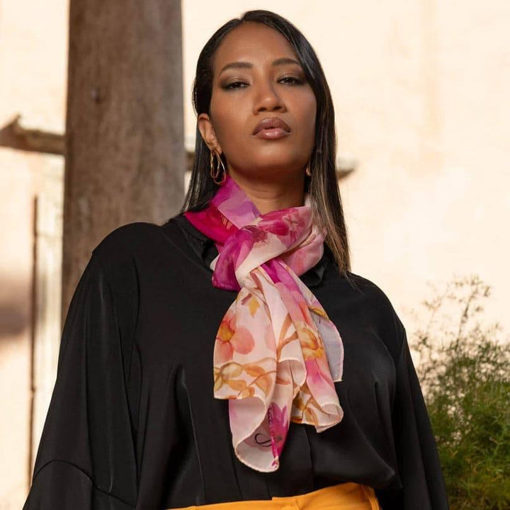 Elizabetta Italian Sheer Silk Scarf - A Taste of Kentucky