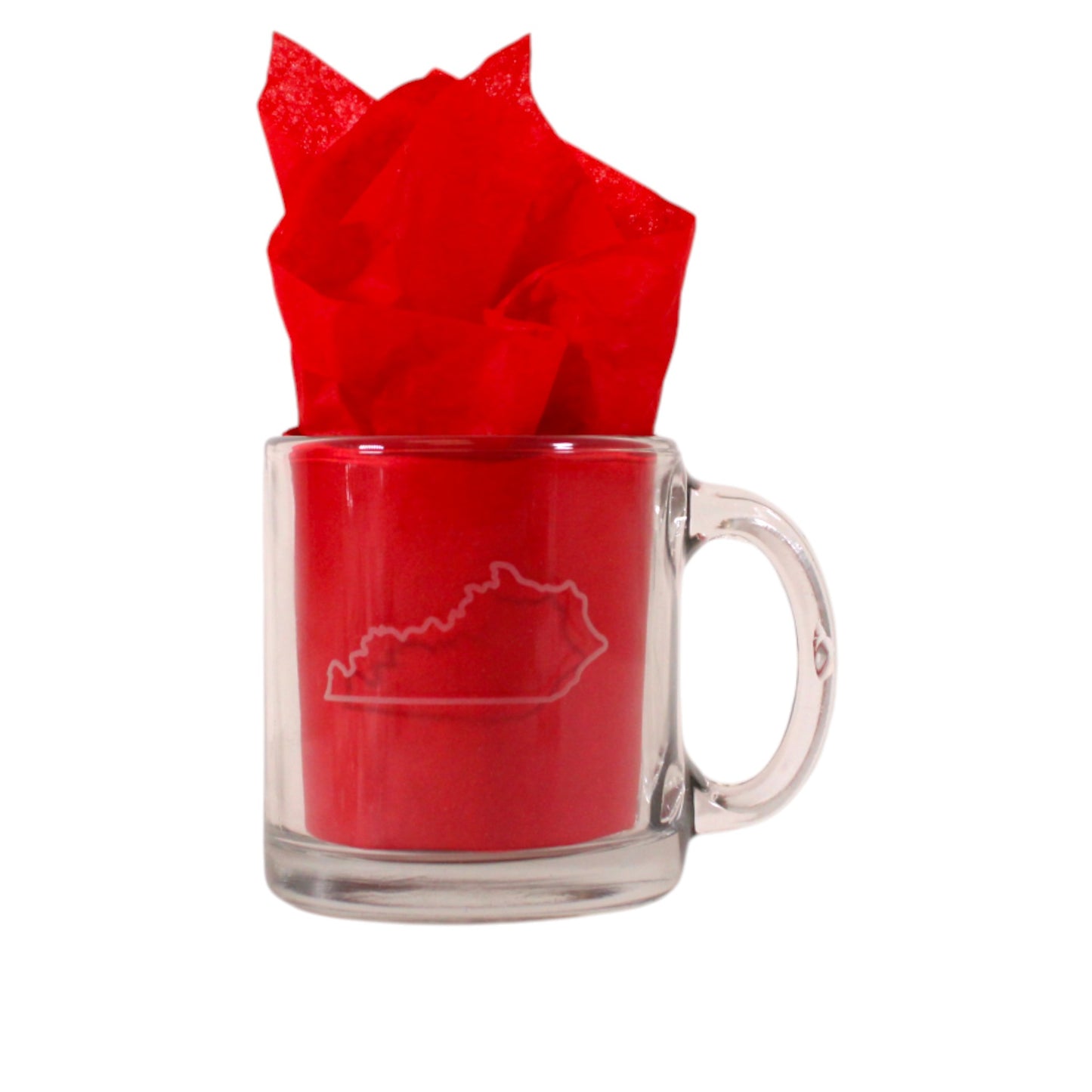 Etched Glass Mug – Kentucky, Indiana, Fleur de Lis, Thoroughbred & Jockey Designs - A Taste of Kentucky
