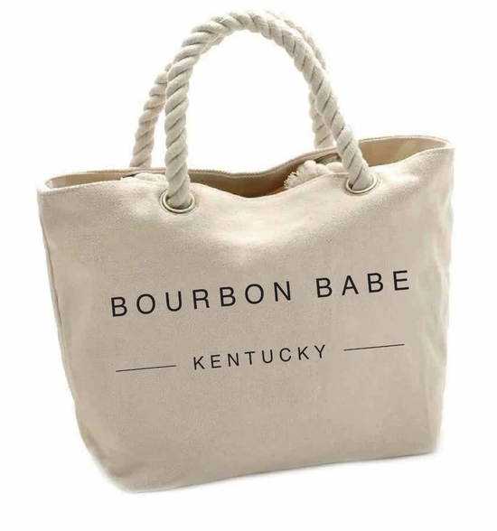 Bourbon Babe Oversized Tote Bag - A Taste of Kentucky