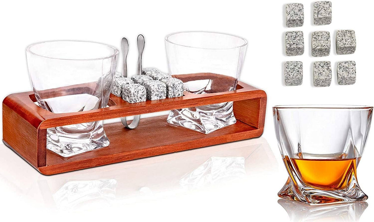 Bezrat Whiskey Glass Gift Set - A Taste of Kentucky