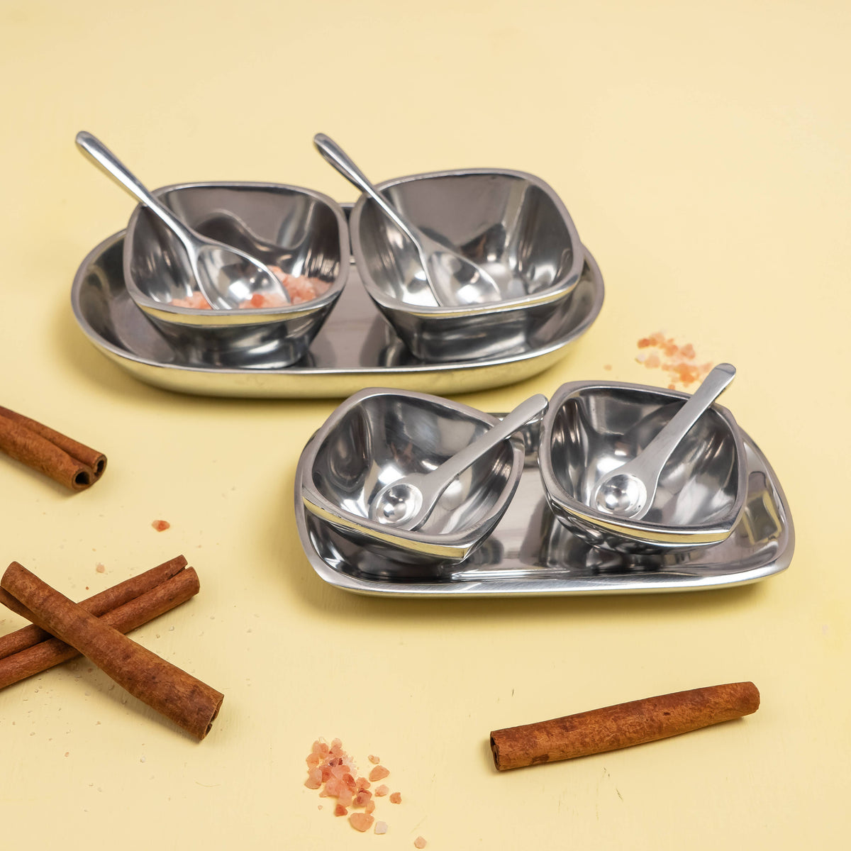 5-Piece Mini Dip Set in Polished Aluminum - A Taste of Kentucky