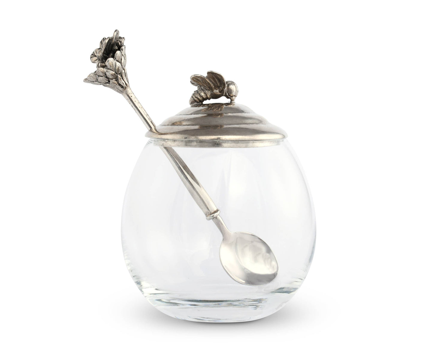 Bee Glass Honey Pot with Spoon - A Taste of Kentucky