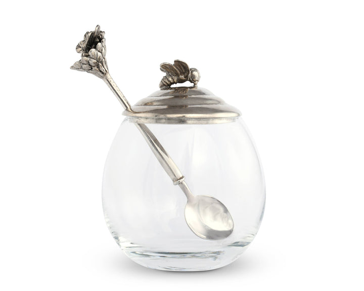 Bee Glass Honey Pot with Spoon - A Taste of Kentucky