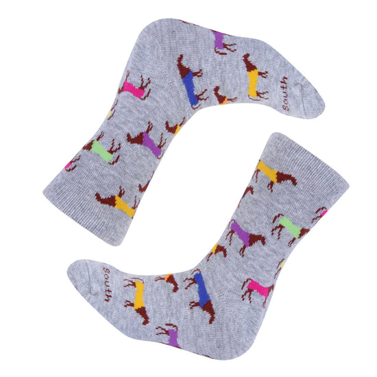 Kids Multi Color Horse Socks - A Taste of Kentucky