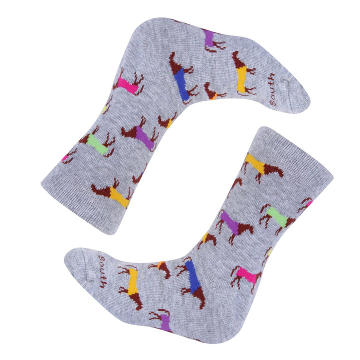 Kids Multi Color Horse Socks - A Taste of Kentucky