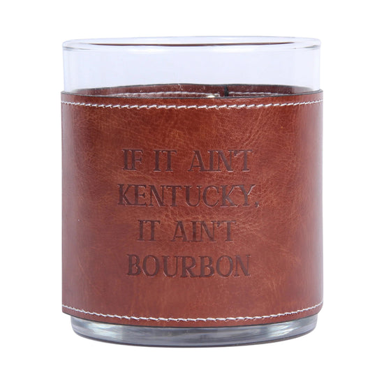 Faux Leather-Wrapped Rocks Glass – Classic Kentucky Designs - A Taste of Kentucky