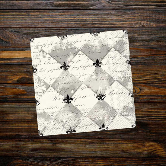 Fleur de Lis Cocktail Napkins - A Taste of Kentucky