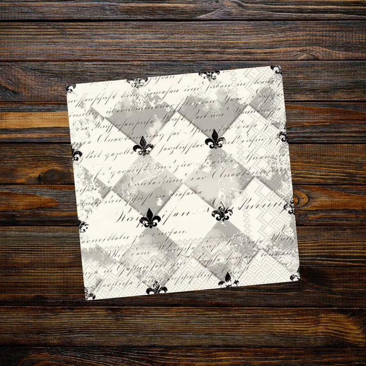 Fleur de Lis Cocktail Napkins - A Taste of Kentucky