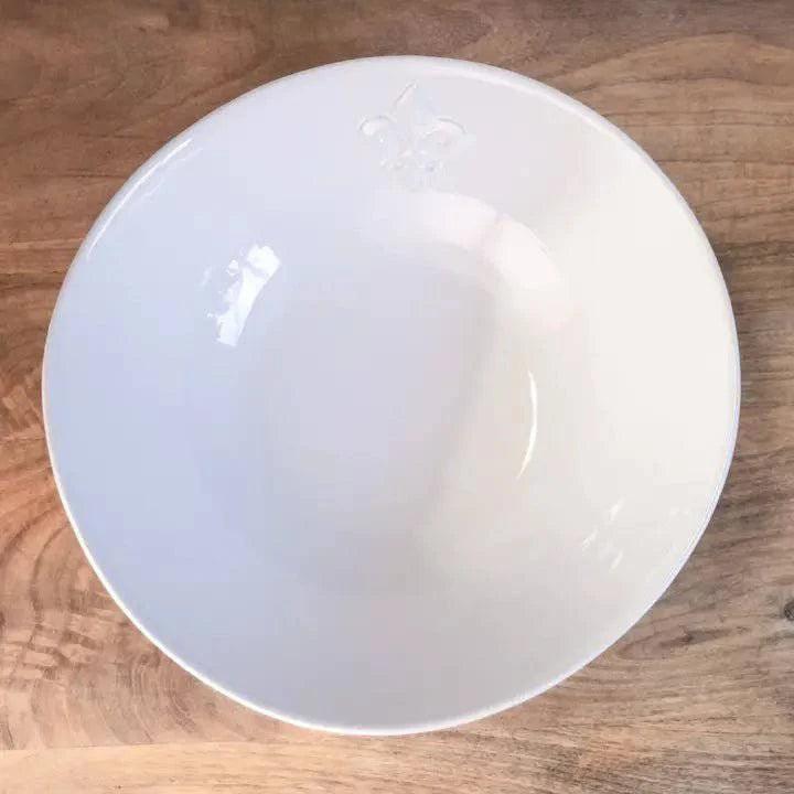 Fleur de Lis Embossed Serving Bowl - A Taste of Kentucky