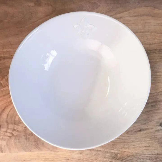 Fleur de Lis Embossed Serving Bowl - A Taste of Kentucky