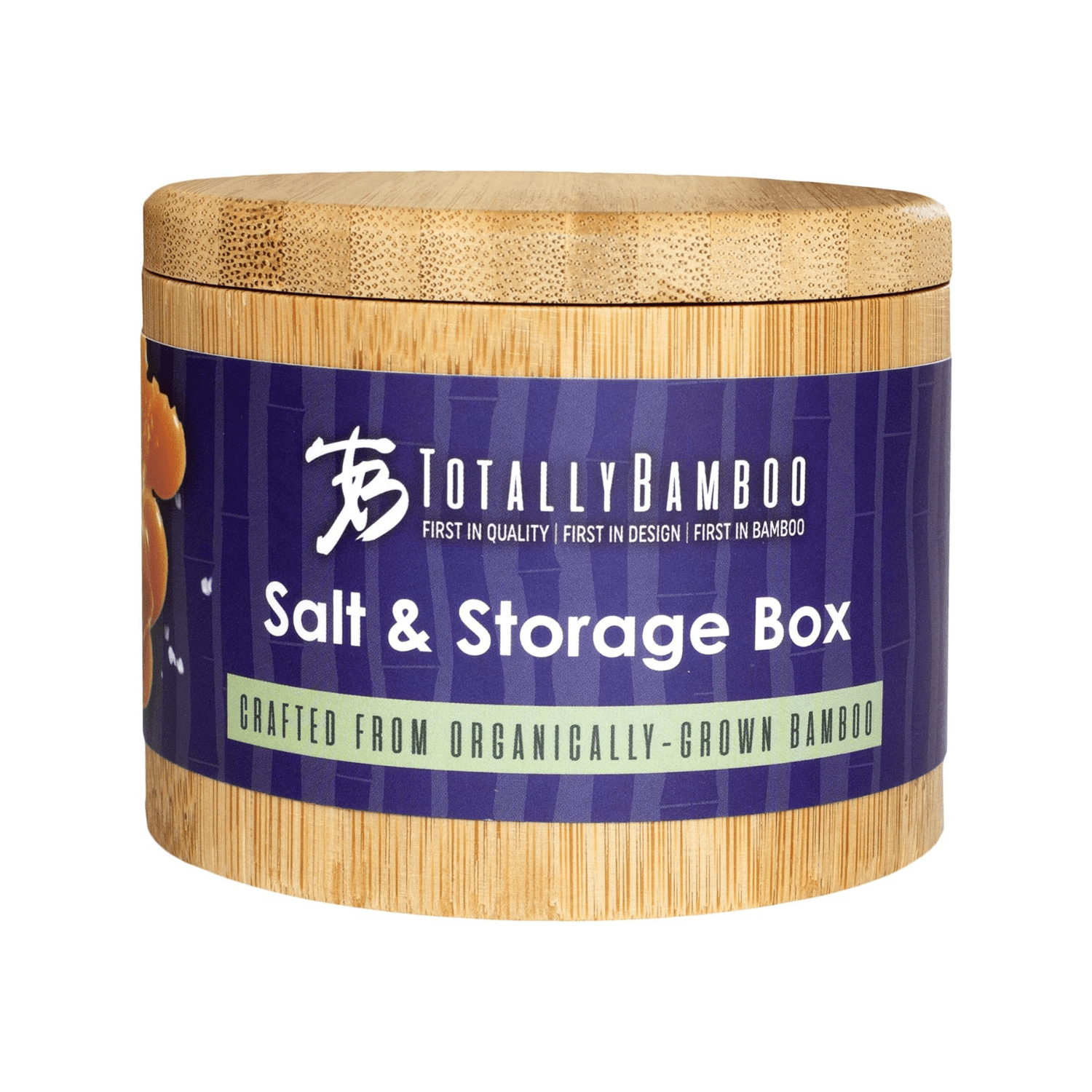 Fleur de Lis Engraved Bamboo Salt & Storage Box - A Taste of Kentucky