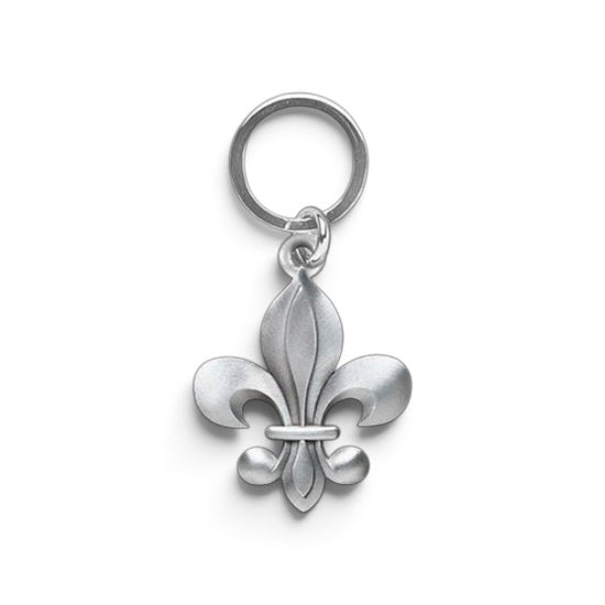 Fleur de Lis Key Chain | Solid Fine Pewter Key Chain