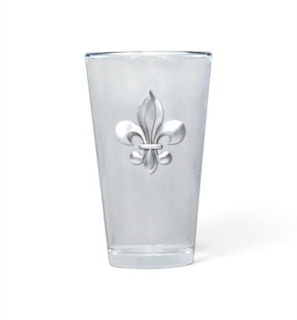 Fleur de Lis Drinkware | Fine Pewter Double Old Fashioned, Pint, or Square Shot Glass - A Taste of Kentucky