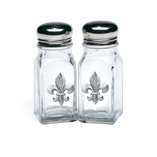 Fleur de Lis Salt & Pepper Shakers by Heritage Pewter | Made in USA Kitchen Set - A Taste of Kentucky