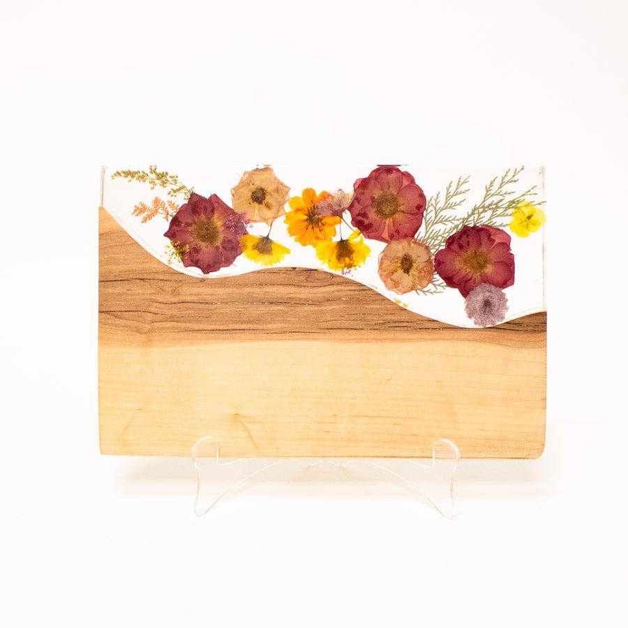 Flower Resin Cutting Board - A Taste of Kentucky