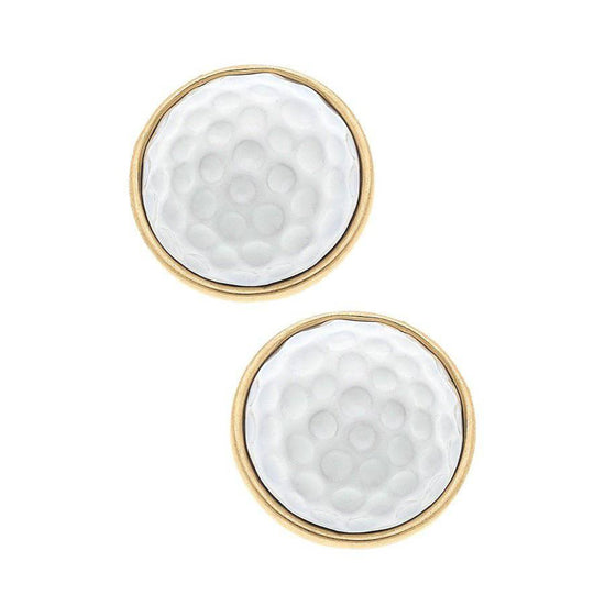 Golf Ball Stud Earrings - A Taste of Kentucky