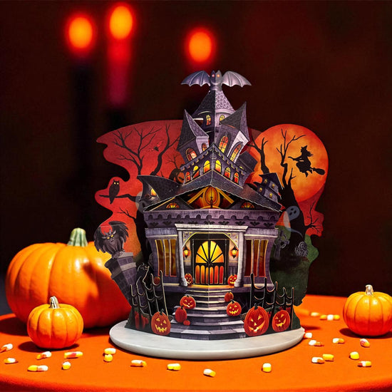Haunted House Pop-Up Decoration Card - A Taste of Kentucky
