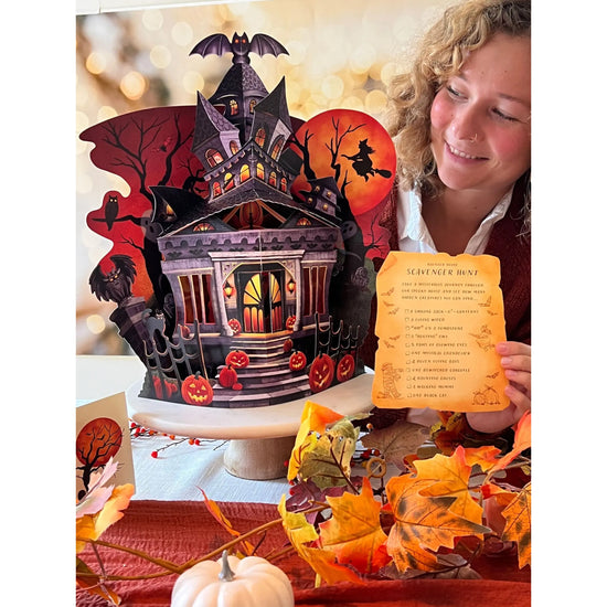 Haunted House Pop-Up Decoration Card - A Taste of Kentucky