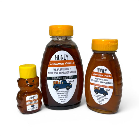 Henson's Honey Depot Raw Honey | Natural, Unfiltered Kentucky Honey in 6 Flavors: Wildflower, Bourbon, Hot Honey, Cinnamon Vanilla, Elderberry & Lavender - A Taste of Kentucky