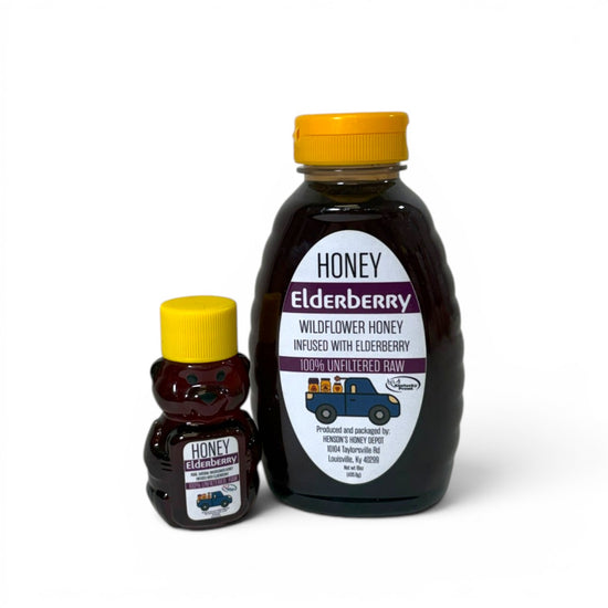 Henson's Honey Depot Raw Honey | Natural, Unfiltered Kentucky Honey in 6 Flavors: Wildflower, Bourbon, Hot Honey, Cinnamon Vanilla, Elderberry & Lavender - A Taste of Kentucky