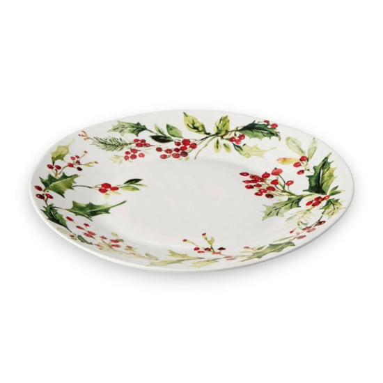 Holly and Vines Round 13" Platter - A Taste of Kentucky