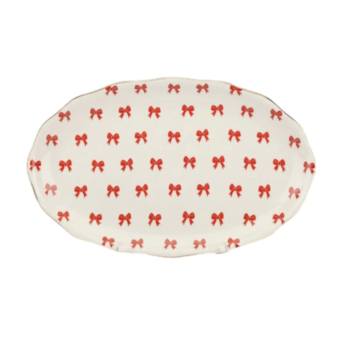 Jolly Red Bow Platter - A Taste of Kentucky