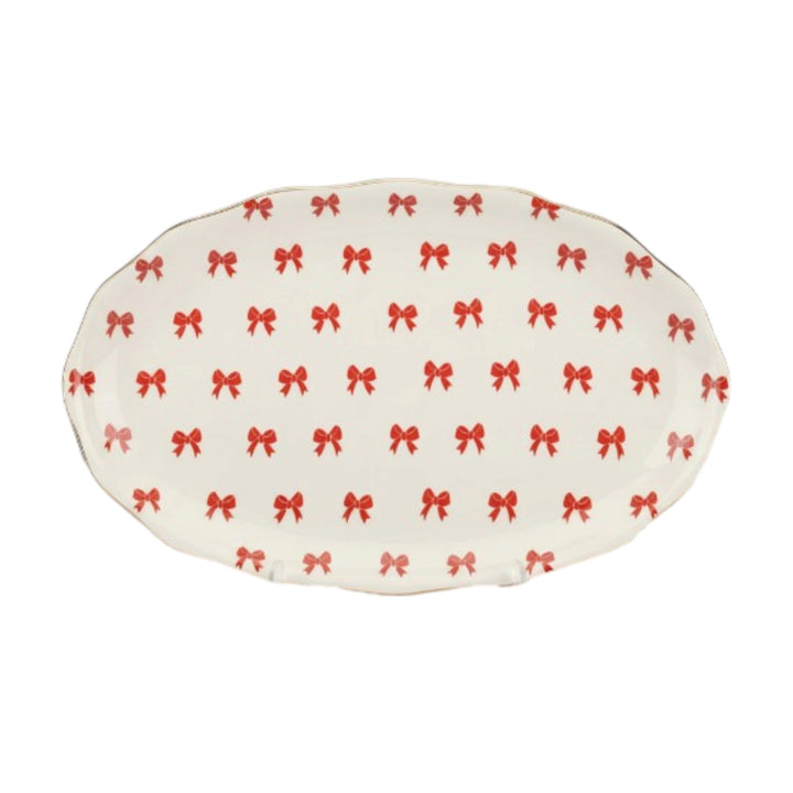 Jolly Red Bow Platter - A Taste of Kentucky