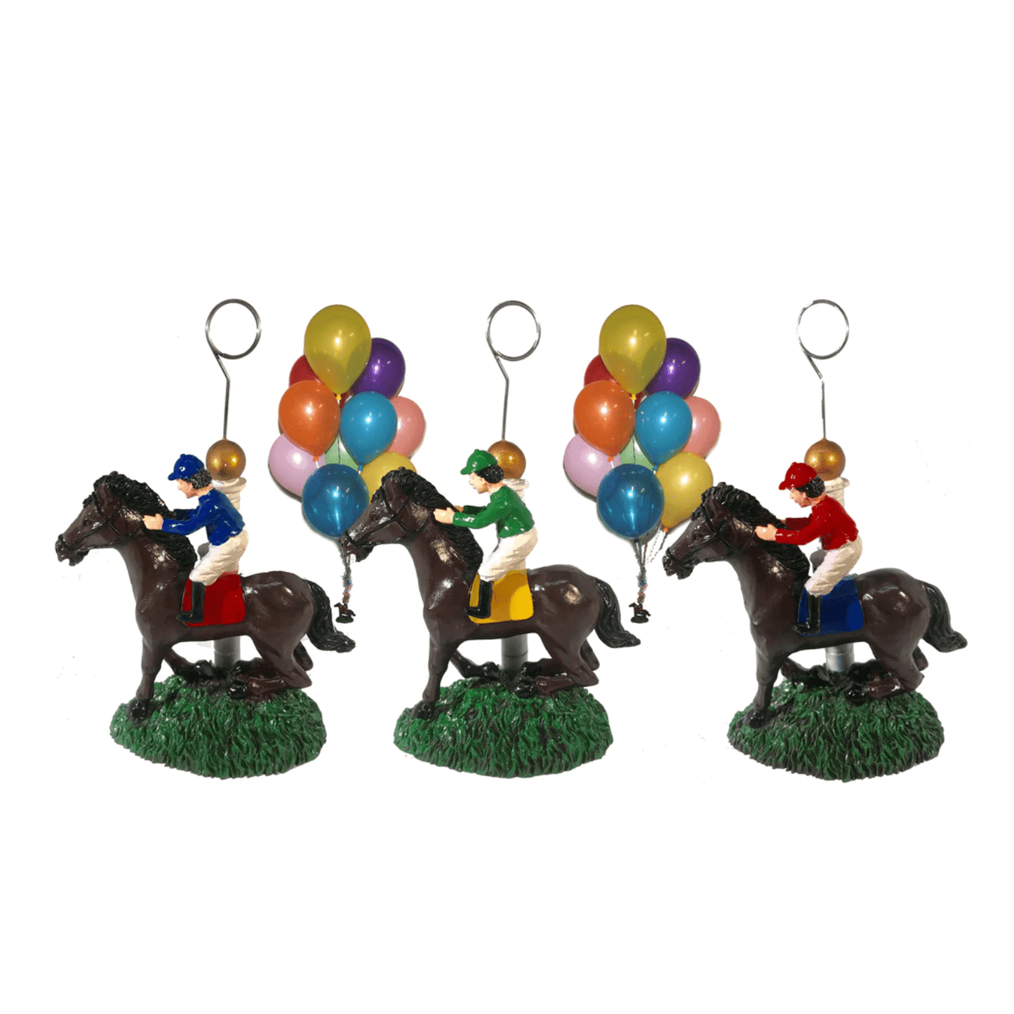 Horse and Jockey Photo & Balloon Holder - A Taste of Kentucky