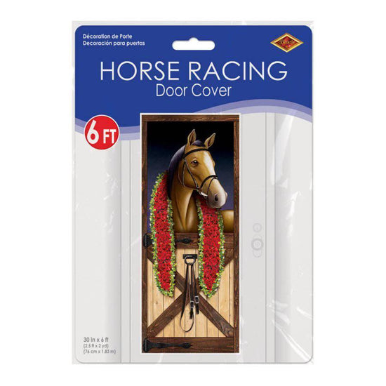 Horse Racing Door Cover - A Taste of Kentucky