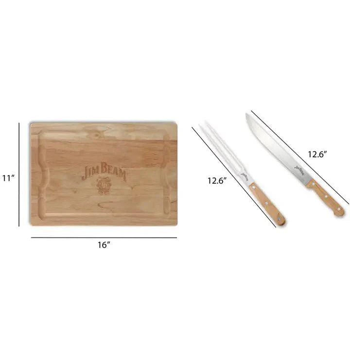 Jim Beam 3 Piece Carving Set - A Taste of Kentucky