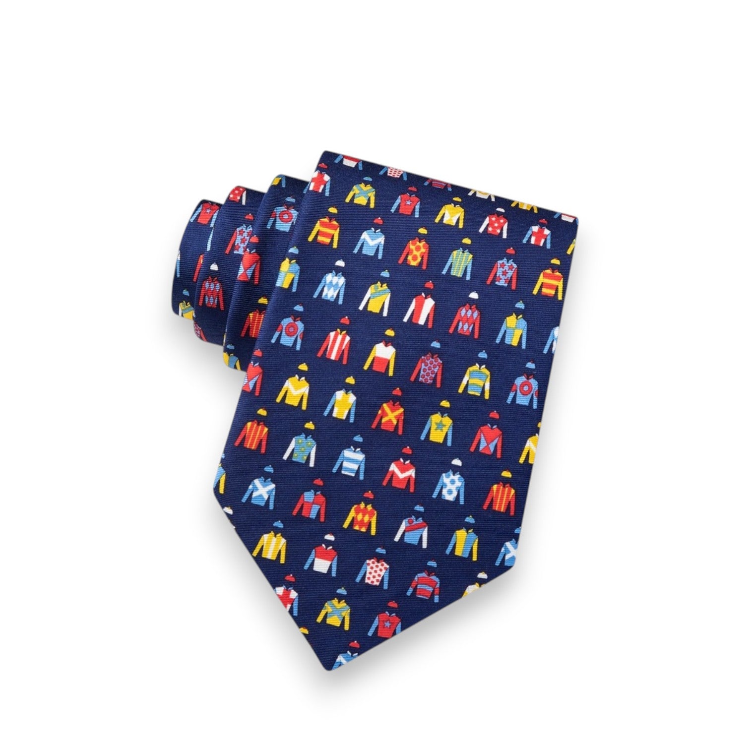 Jockey Chic 100% Silk Tie & Bow Tie - Kentucky Derby Equestrian Pattern - A Taste of Kentucky
