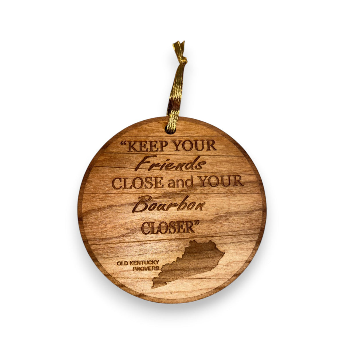 Laser Cut Wooden KY Themed Ornaments