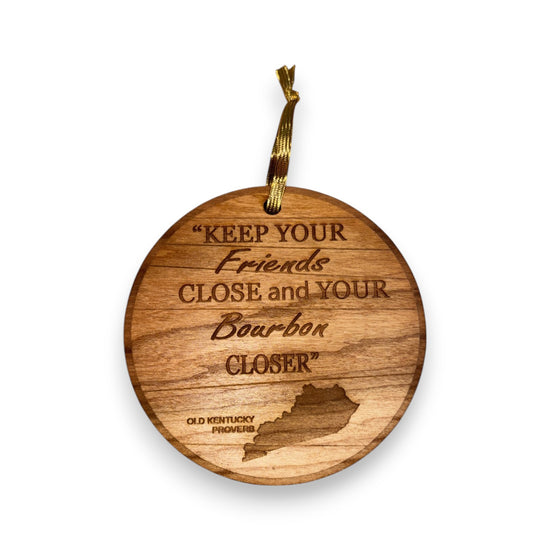 Laser Cut Wooden KY Themed Ornaments