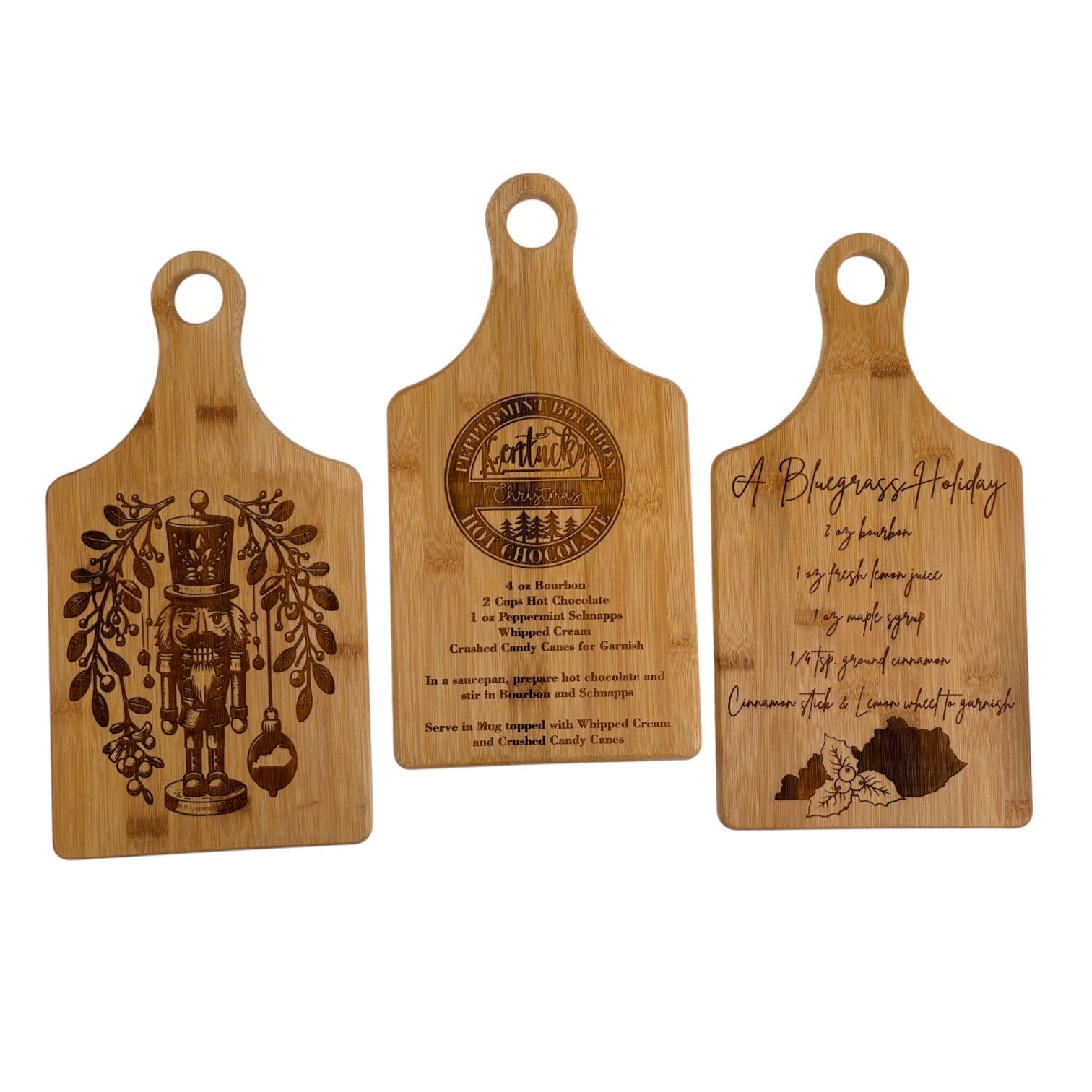 Kentucky Christmas Bamboo Cutting Board - Thumbnail 5