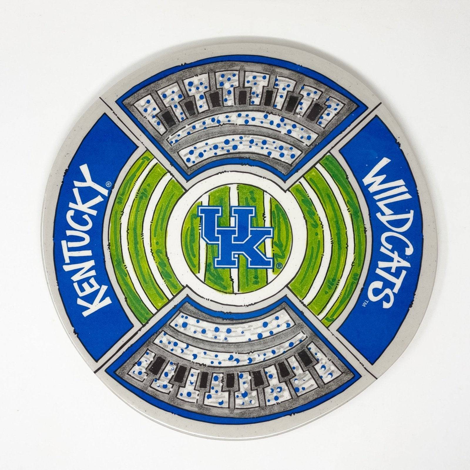 Kentucky Collegiate Large Appetizer Plate - A Taste of Kentucky