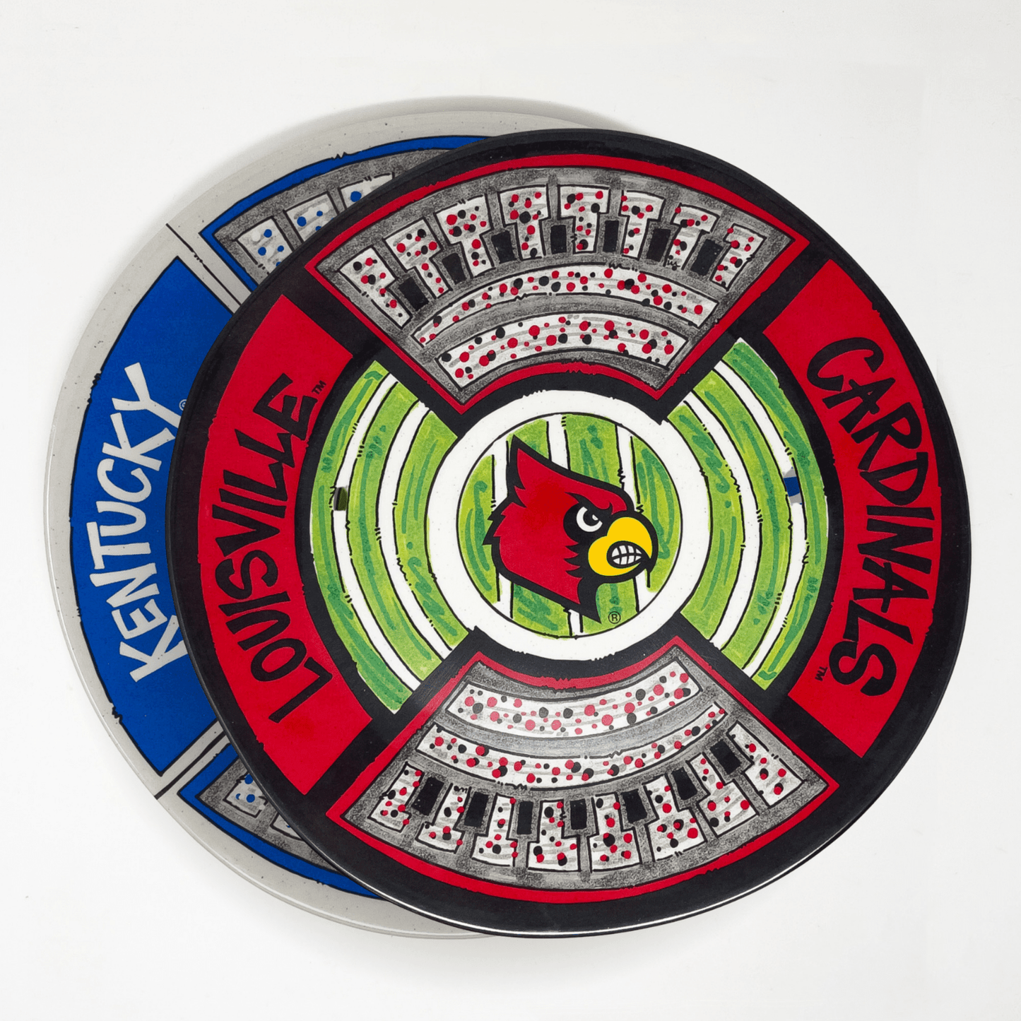 Kentucky Collegiate Large Appetizer Plate - A Taste of Kentucky