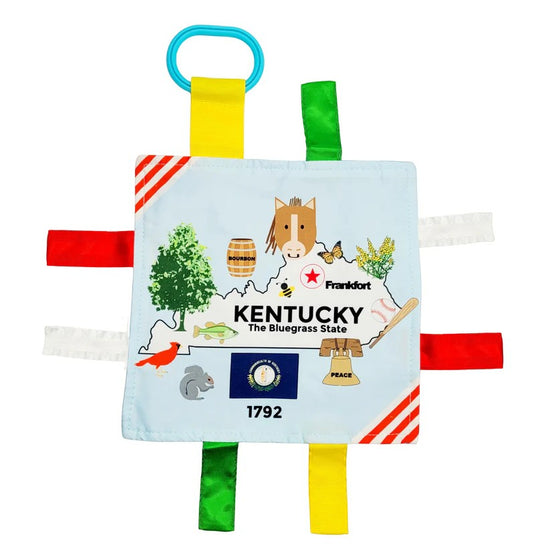 Educational toy with Kentucky-themed illustrations on a white background