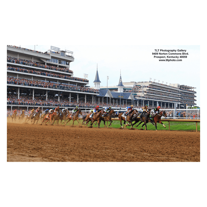 Kentucky Derby 150 First Turn by Ted Tarquinio - A Taste of Kentucky