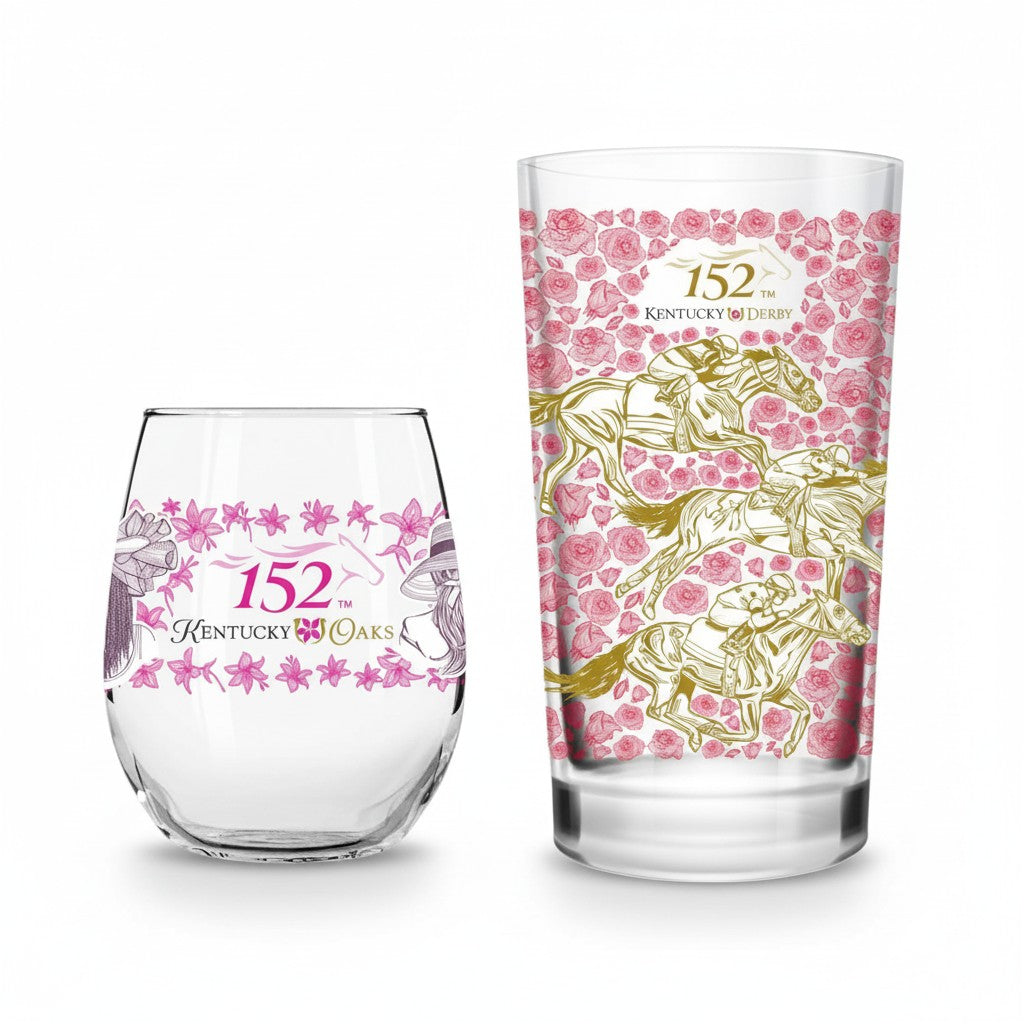152nd Kentucky Derby Stemless Wine Glass | Commemorative