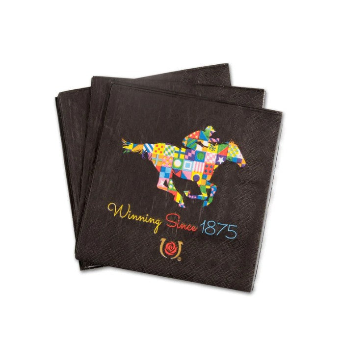 Kentucky Derby 'Since 1875' paper beverage napkins with a classic design, perfect for Derby parties.
