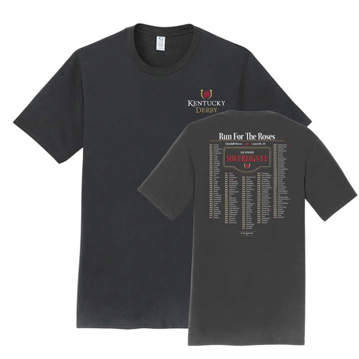 Kentucky Derby Iconic Winners Short Sleeve T-Shirt (2025 Sovereignty) - A Taste of Kentucky